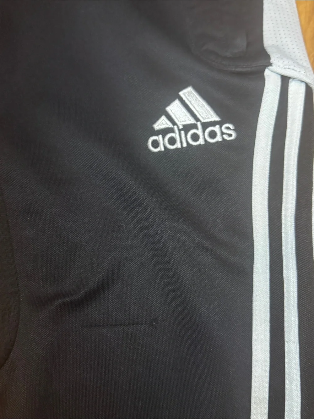 adidas Black and White Athletic Pants with Logo Tag Boys Youth L